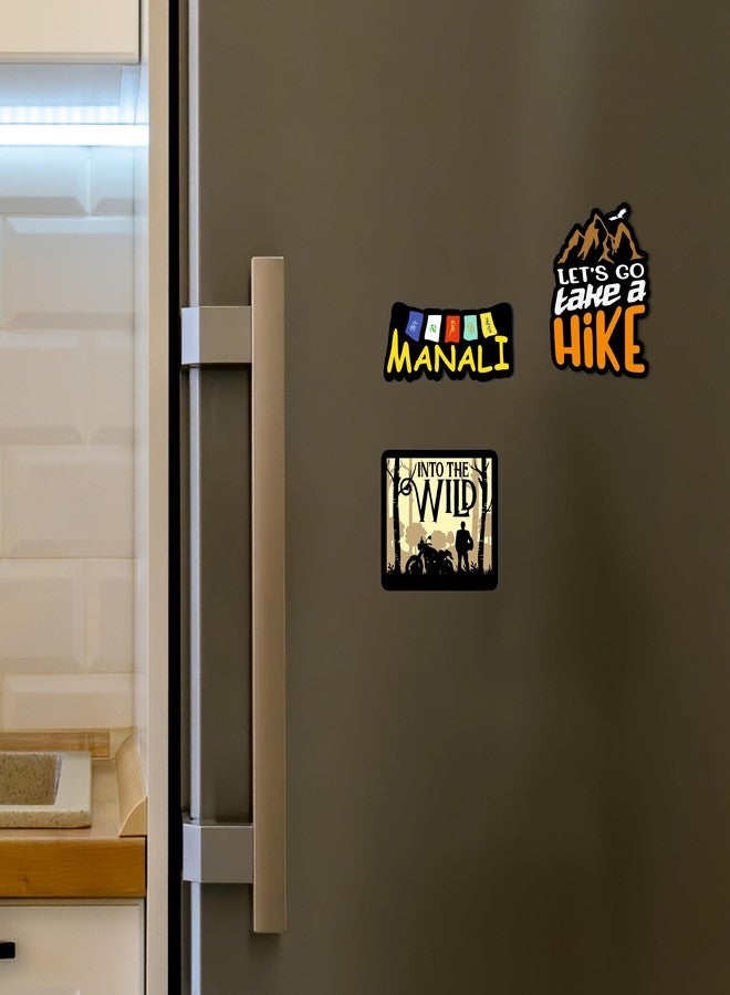 Giftplease Manali Himachal Explore Fridge Magnets- Set of 3 | Travel Souvenir | Refrigerator Magnet | Gifts | Decorative Items for Kitchen Fridge Magnets Set | Multicolor (FM_70) - Image 3